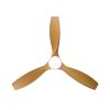 52 in.Outdoor/Indoor Integrated LED Natural Imitation  Modern Ceiling Fan with Lights and Remote Control