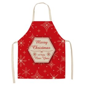 Christmas Style Apron Stain-resistant Sleeveless Apron (Option: Style 17-47to38)