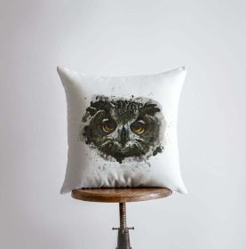 Dark Owl | Owl Gifts | Bird | Brid Prints | Bird Décor | Accent Pillow Covers | Throw Pillow Covers | Pillow | Room Décor | Bedroom Décor (Dimensions: 14x14)